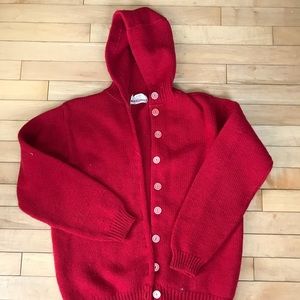Wool hooded sweater size 8
